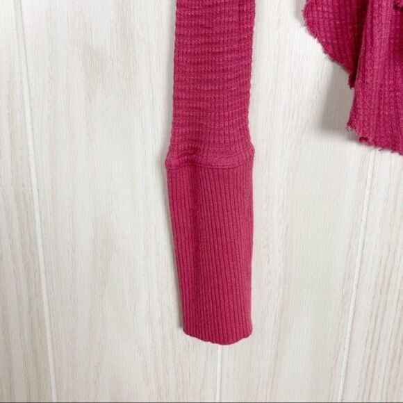 Free People | Pink Spring Valley Lace Thermal Long Sleeve Size XS - Picture 8 of 9